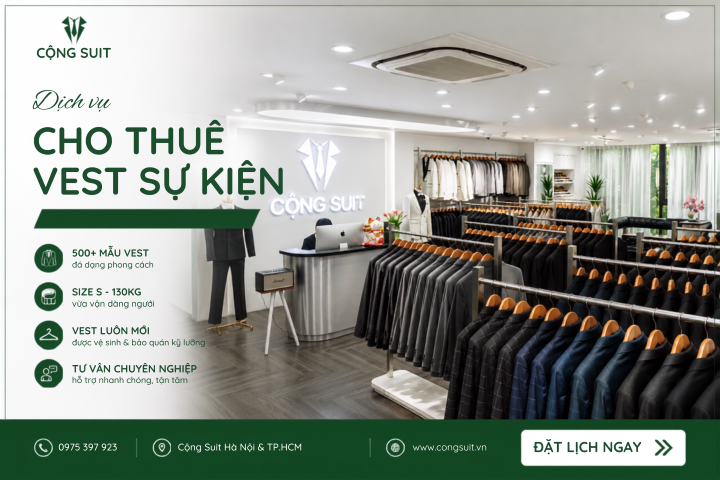 Dịch Vụ Cho Thuê Suit Sự Kiện Đẹp, Lịch Lãm Tại Cộng Suit